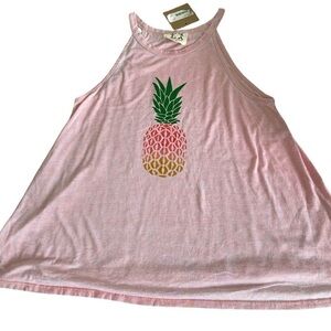 PPLA Grateful Sleeveless Relaxed Tank Top size small